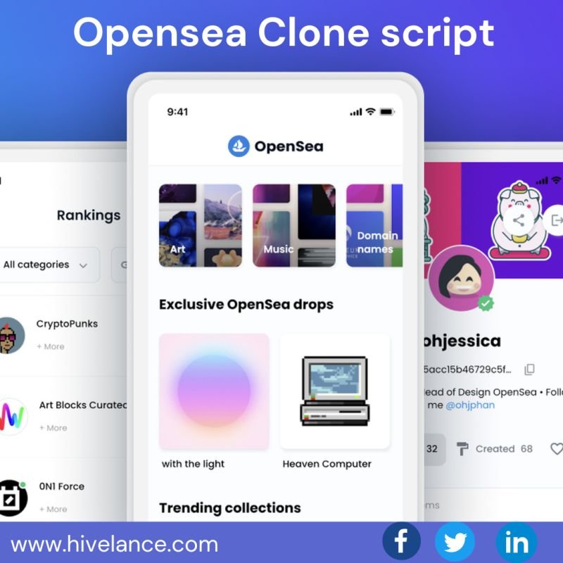 Opensea Clone Script To Build a NFT Marketplace like Opensea