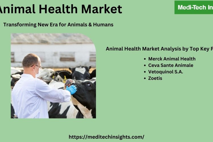 Animal Health Market is projected to increase at a 4GR to reach 49.1